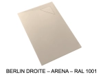 Receveur de douche design, avec évacuation d'eau en angle à 17 x 17 cm, Largeur 100 à 200 x l. 70 à 100 cm, anti glissant, fabrication sur mesure au cm, LIVRAISON OFFERTE